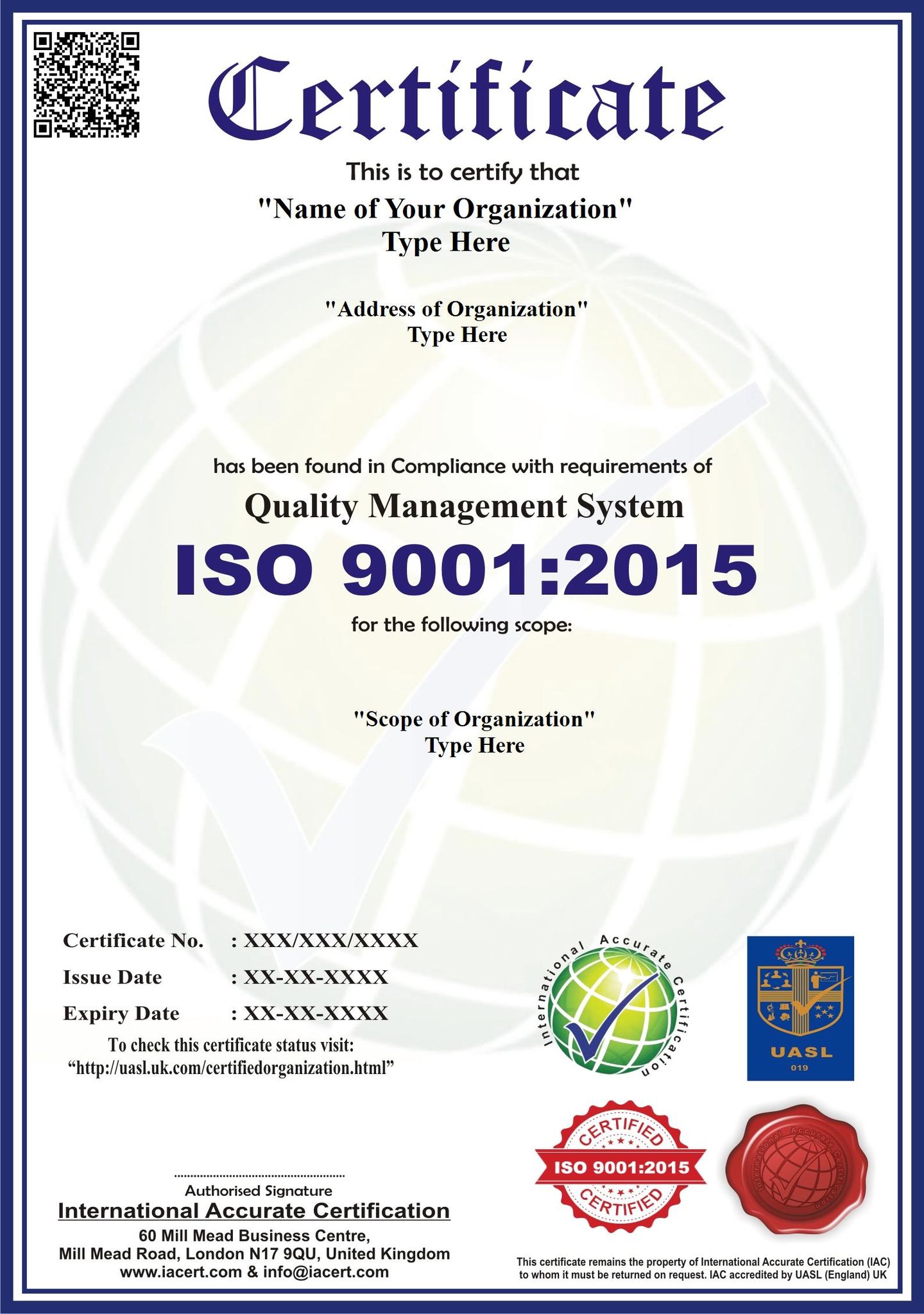ISO 9001 (QMS ) Lead Auditor training