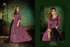 Anarkali Premium Designer Velvet Sequence Suit