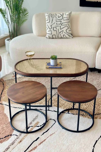 Kovo Rattan Centre Table - Set Of 3