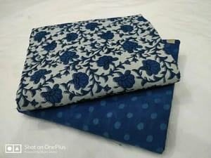 Habblock Cotton Indigo Printed Fabric