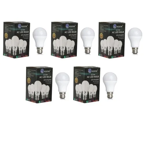 B22 Cool White 5 W LED Bulb, 6500 K