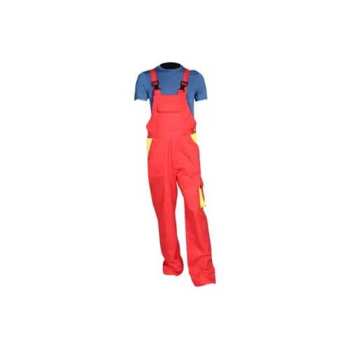 Red Polyster Bib Trouser