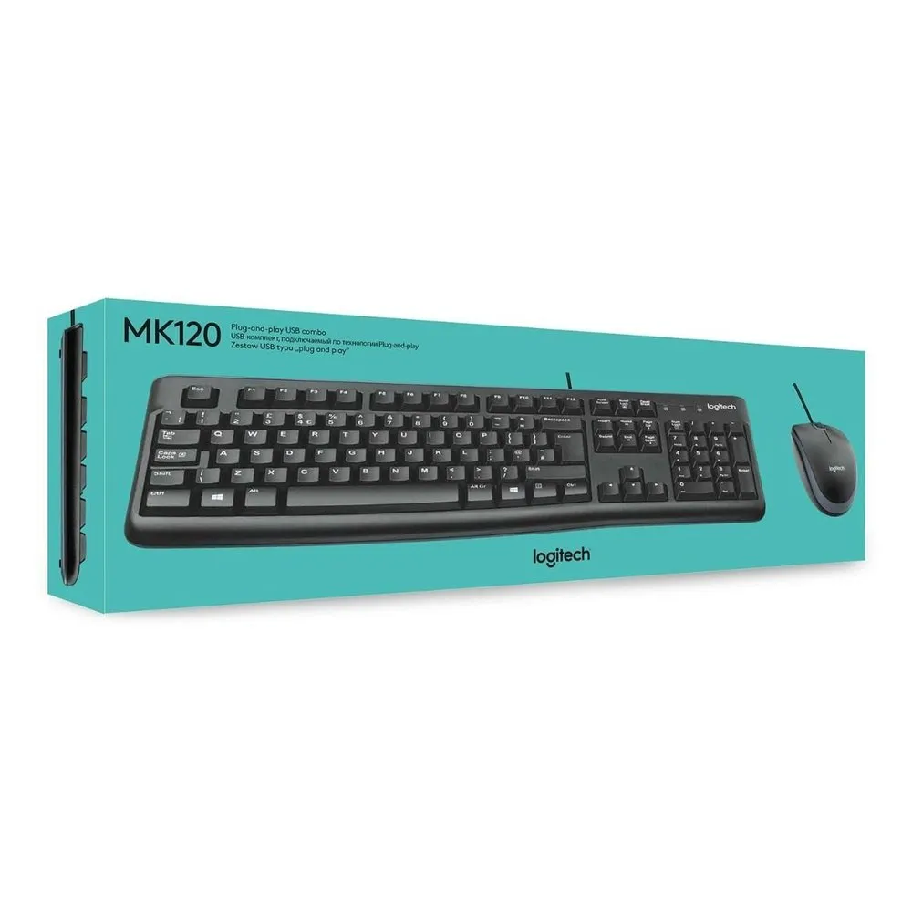 Logitech MK240 Nano Wireless USB Keyboard and Mouse Set