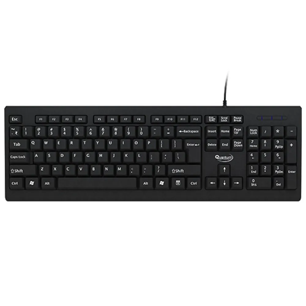 Quantum Qhm7403 Wired Keyboard, For Computer, Size: Regular