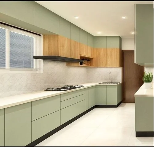 Modern L Shape Modular Kitchen