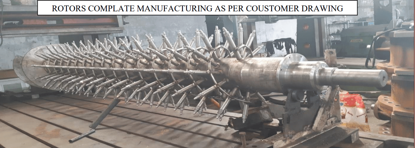 ROTORS COMPLATE MANUFACTURING AS PER COUSTOMER DRAWING