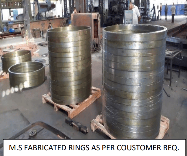 M.S FABRICATED RINGS AS PER COUSTOMER REQ.