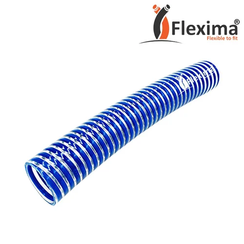 PVC Medium Duty Trans.Blue Blue Suction Hose Pipe