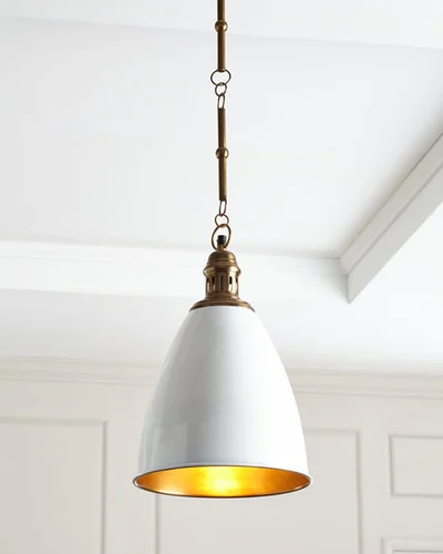 Aluminium Fluorescent Decorative Pendant Light Warm Light