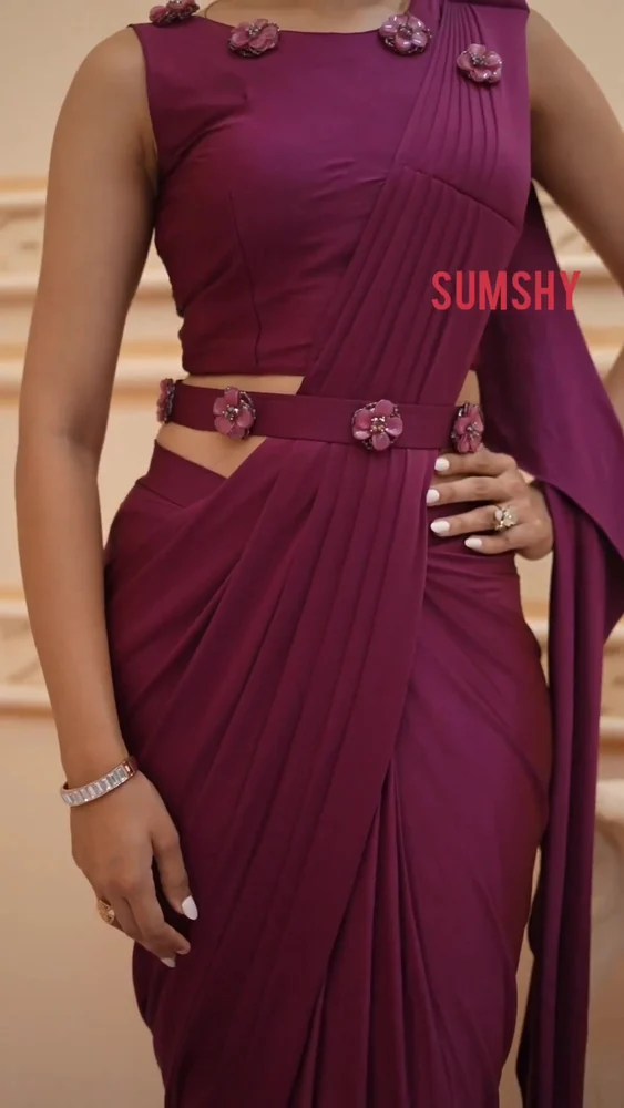 Same as Pic Designer Readymade Saree, Party Wear