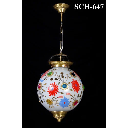 Glass.Metal Classical Decoration Nagina Handi Light