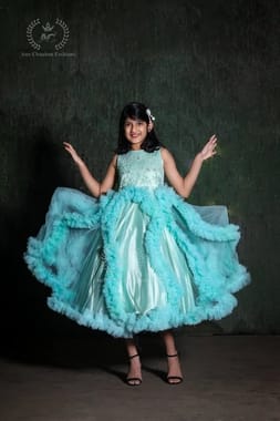 Blue Girl Princess Dress