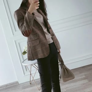 white label Casual Ladies wool coat