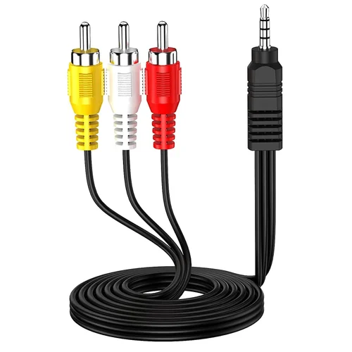 FEDUS 3M 3.5mm to RCA Camcorder Handycam AV Audio Video Output Cord 3.5mm Stereo