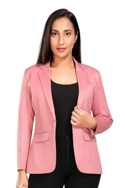 Terry Rayon 24 Colours Ladies Formal Blazer, Size: 32 - 50 S - 5XL