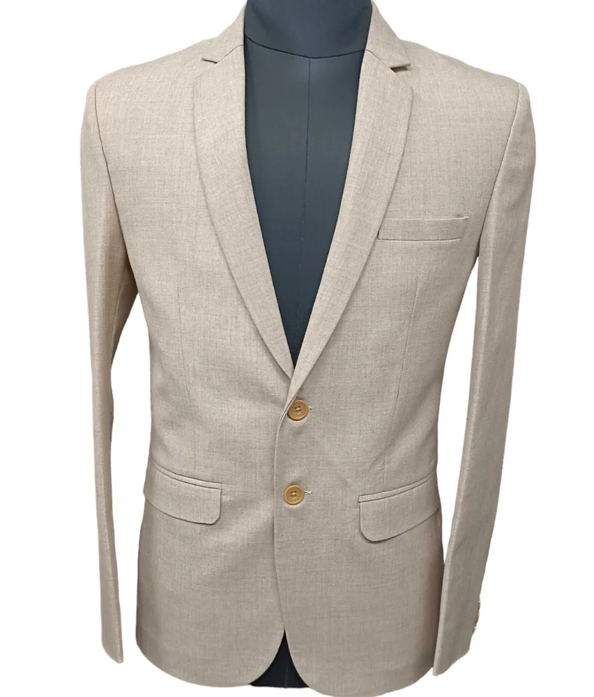 DK UNIFORMS MATTY FABRIC Beige colour corporate blazer