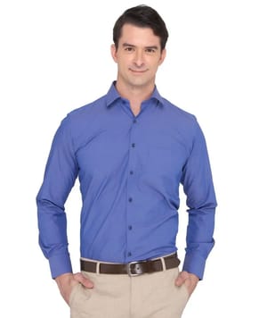 Blue Plain Uniform Shirt For Company Employee