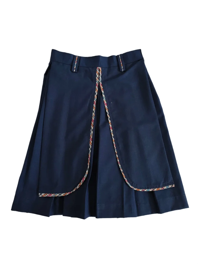 Shyamjee Summer Girls Shirt And Divided Skirt School Uniform