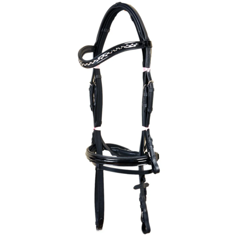 Black/ Brown Leather Horse Bridle, Full/Cob/Pony