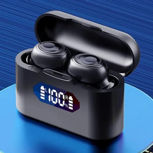 T37 TWS Bluetooth Earbuds, Black, Mobile