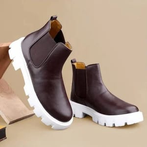 Faux Leather ADZON CHELSEA BOOT, Daily Wear