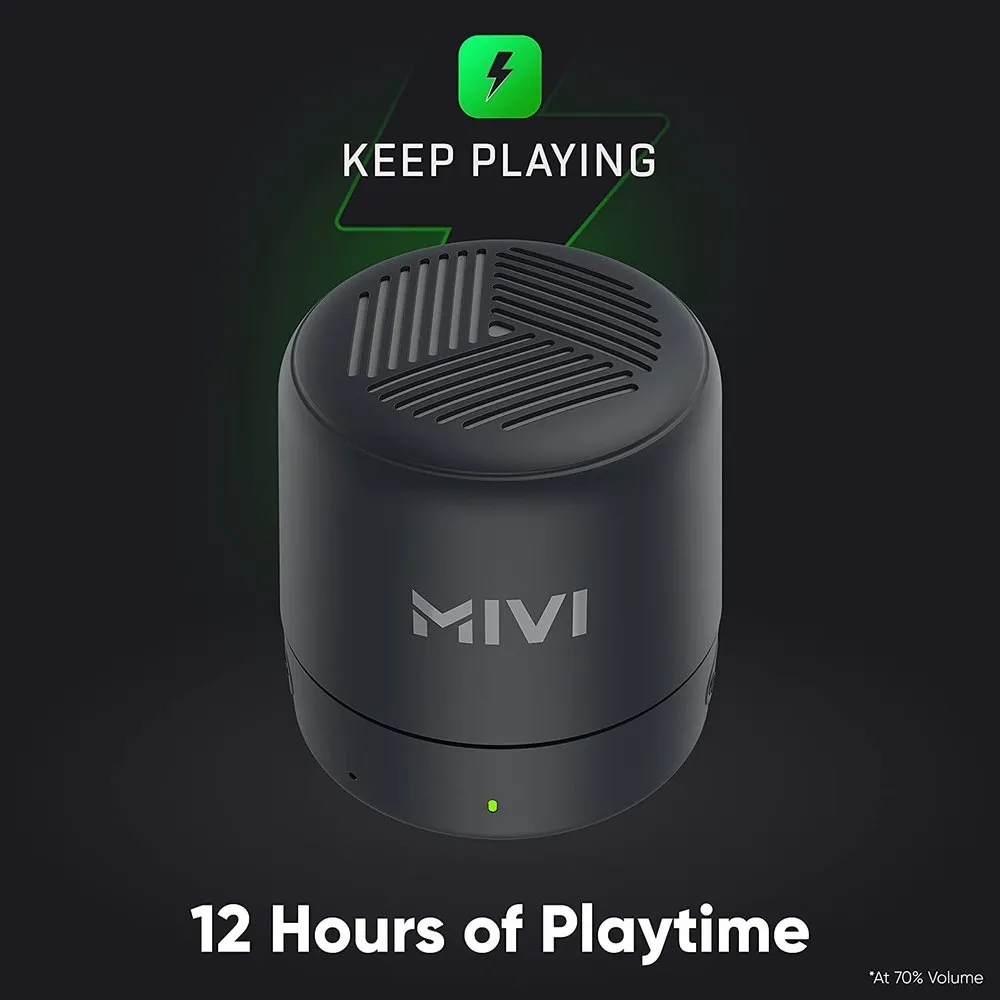 Mivi Play Bluetooth Speaker With 12 Hours Playtime.