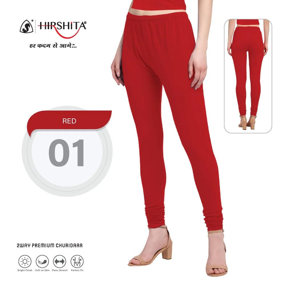 Hirshita 2 way 100% cotton churidhar leggings Size :- 3XL, Slim Fit