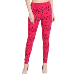 Mid Waist Printed Slim Fit Leggings, Casual Wear