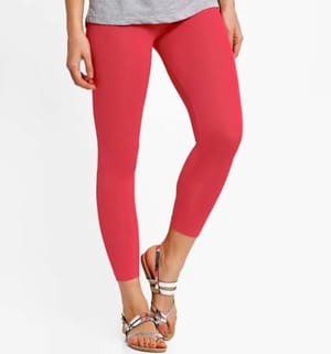 Red Ladies Leggings, Casual Wear, Slim Fit