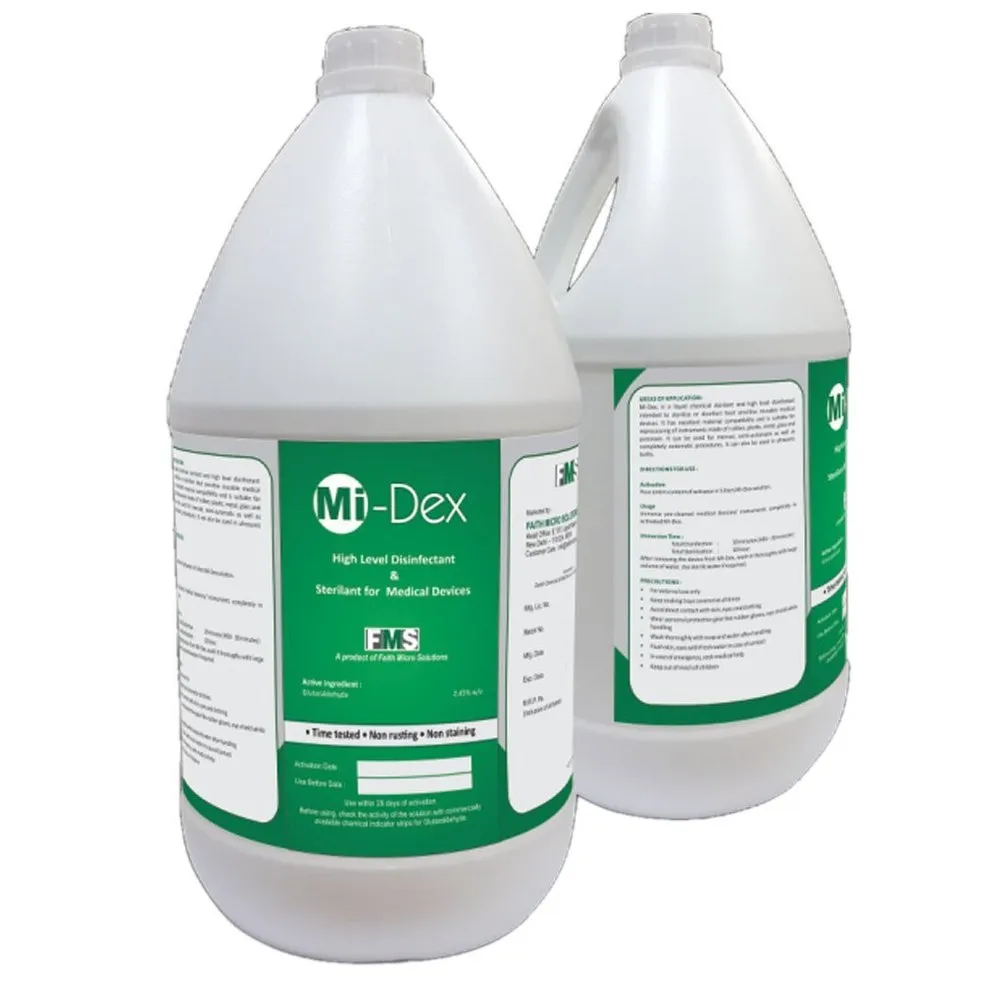 Mi-Dex Medical Devices Sterilant, For Instrument Disinfectant, Liquid