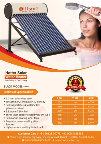 Hotter ETC Solar Water Heater