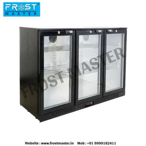 Stainless Steel 2 Frost Master Back Bar Chillers, Glass Door, Metallic