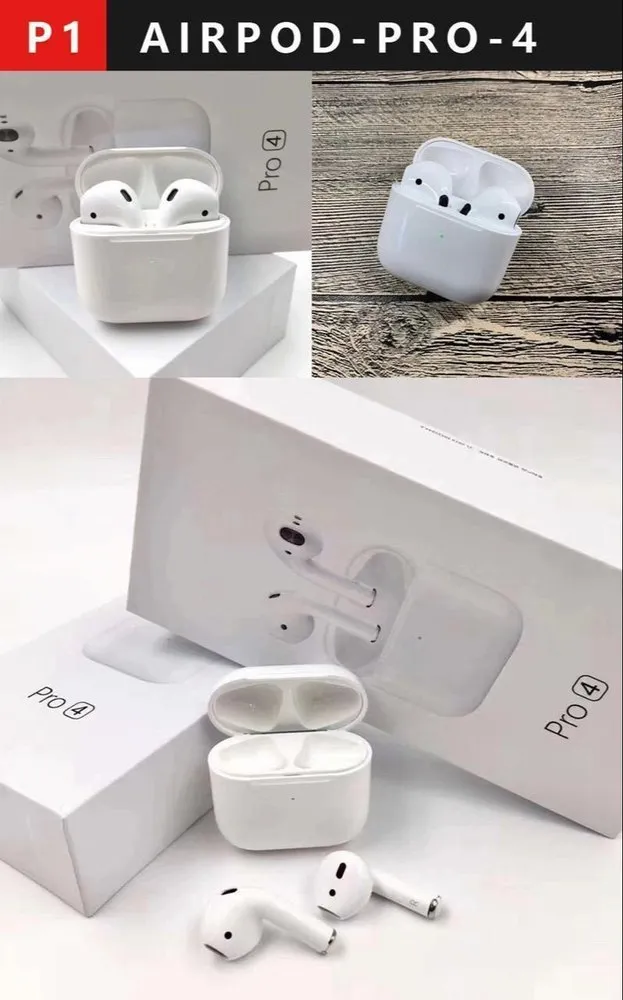 White ABS Mini Airpods Pro 4 Wireless Bluetooth Headset, Bluetooth Version: 5.2