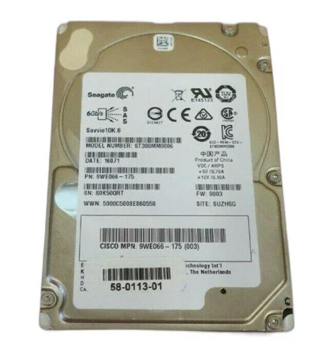 Seagate ST300MM0006 SAS Hard Disk Drive, Storage Capacity: 300 GB