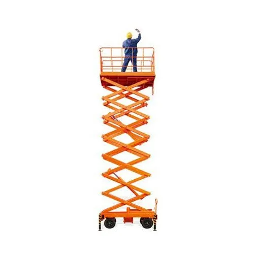 Besto Moving High Rise Scissor Lift, Capacity: 0.5-1 ton, Operating Height: 55 Feet