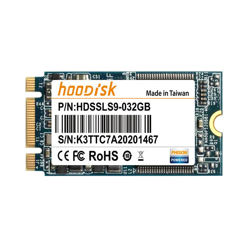HOODISK Metal SSD M.2 2242 32 GB INDUSTRIAL GRADE