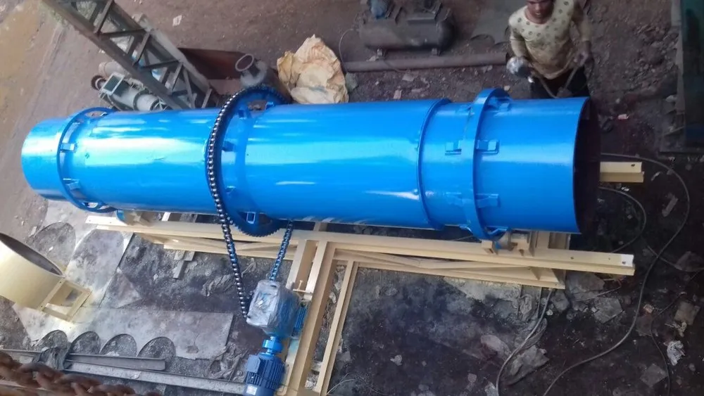 Stainless Steel Automatic Industrial Sand Dryer, Capacity: 5Ton