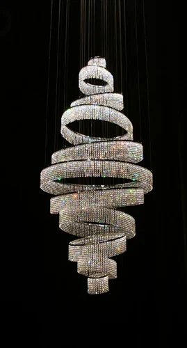 Zig Zag Double Height Chandelier