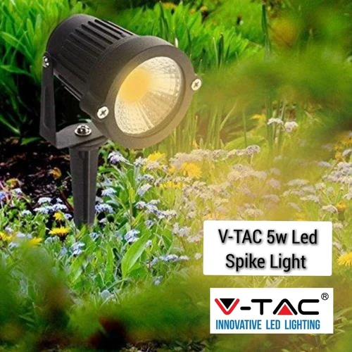 Aluminium Round Garden and Outdoor Light by VTAC Innovative LED Lighting, IP Rating: IP65