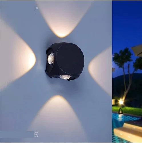 LED 4 Way Outdoor Lights, Metal