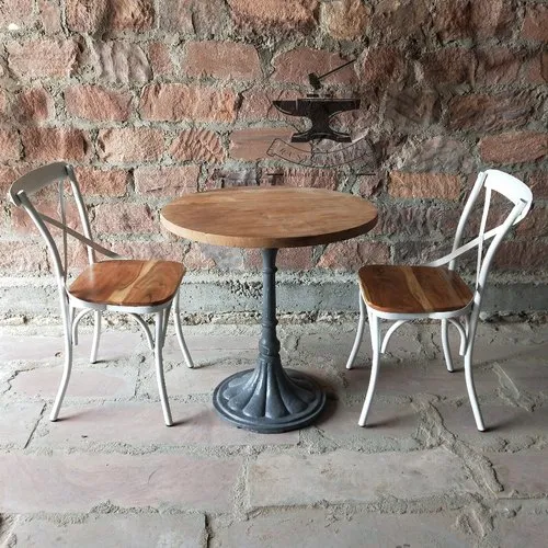 Round Cafe Table Set