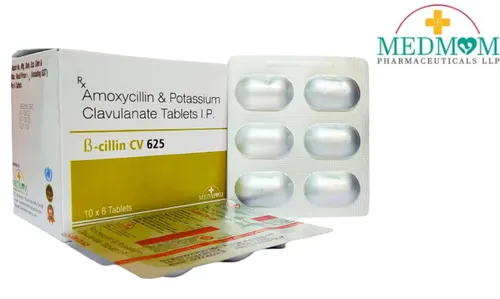 B(BITA)- CILLIN CV 625 Amoxycillin Potassium Clavulanate Tablets, 625 mg