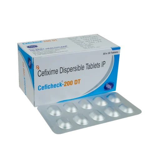 Ceficheck 200DT Cefixime Dispersible Tablets, Packaging Type: Alu-alu, Packaging Size: 10X10