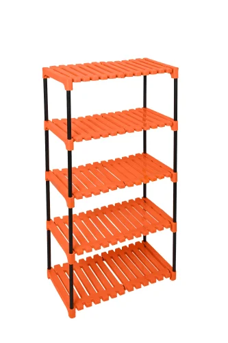 5 Step Premium Quality Multipurpose Storage Metal & Plastic Rack, Plastic Shoe Rack