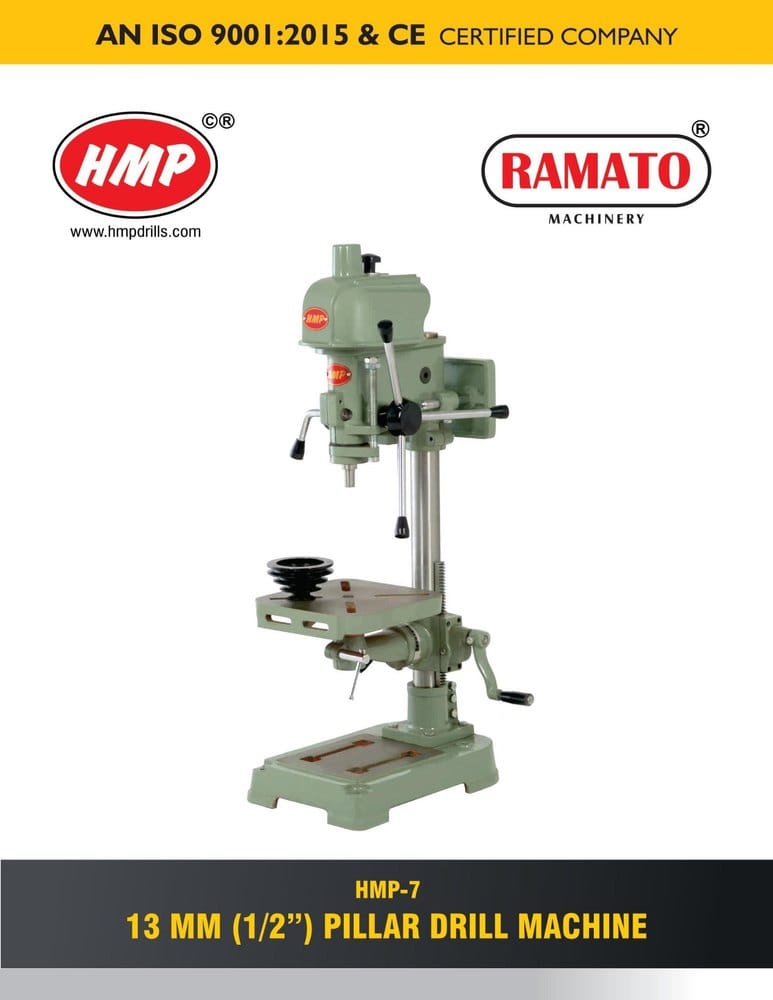 HMP-07 Heavy Duty Rack And Pinion Pillar Drilling Machine