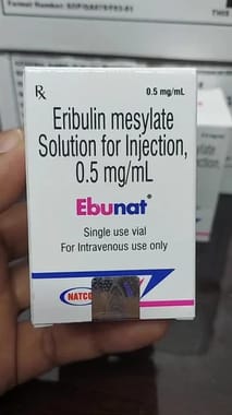 Natco Ebunat 0.5mg/ml Injection Eribulin Mesylate Solution For Injection