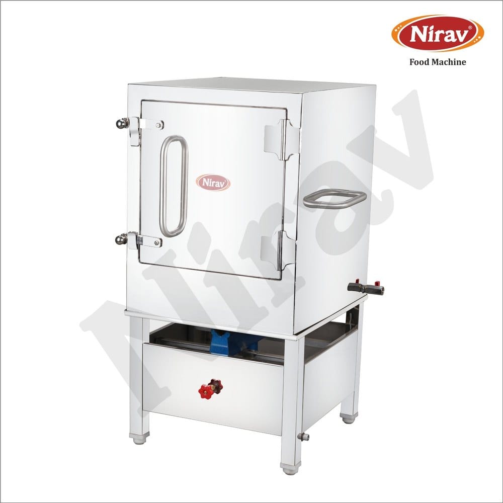 NIRAV S.S Live Steam Idly / Dhokla Steamer, 12 Tray, Size: 23"x24'x52'