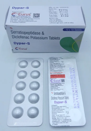 Diclofenac Potassium Serratiopeptidase Tablet