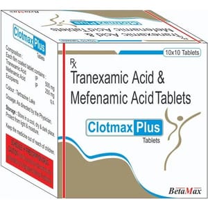 Clotmax Plus Tranexamic Acid and Mefenamic Acid Tablets