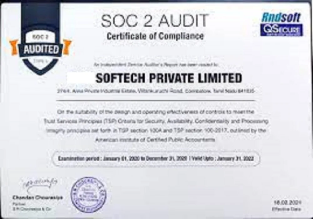 Aicpa Soc 2 Certification India